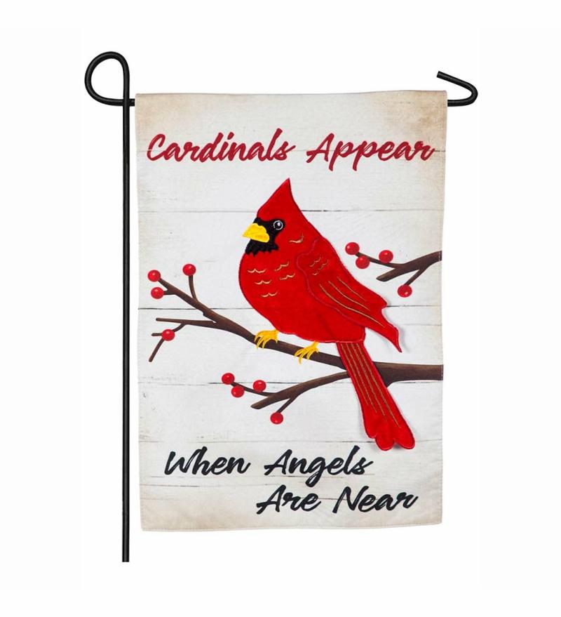 Celebration & Occasion Flags |   When Angels Are Near Linen Garden Flag, 0.2"W x 18"H x 12.5"D Celebration & Occasion Flags Celebration & Occasion Flags