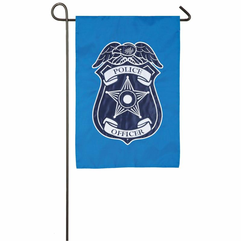 Celebration & Occasion Flags |   Police Department Applique Garden Flag, 0.2"W x 18"H x 12.5"D Celebration & Occasion Flags Celebration & Occasion Flags