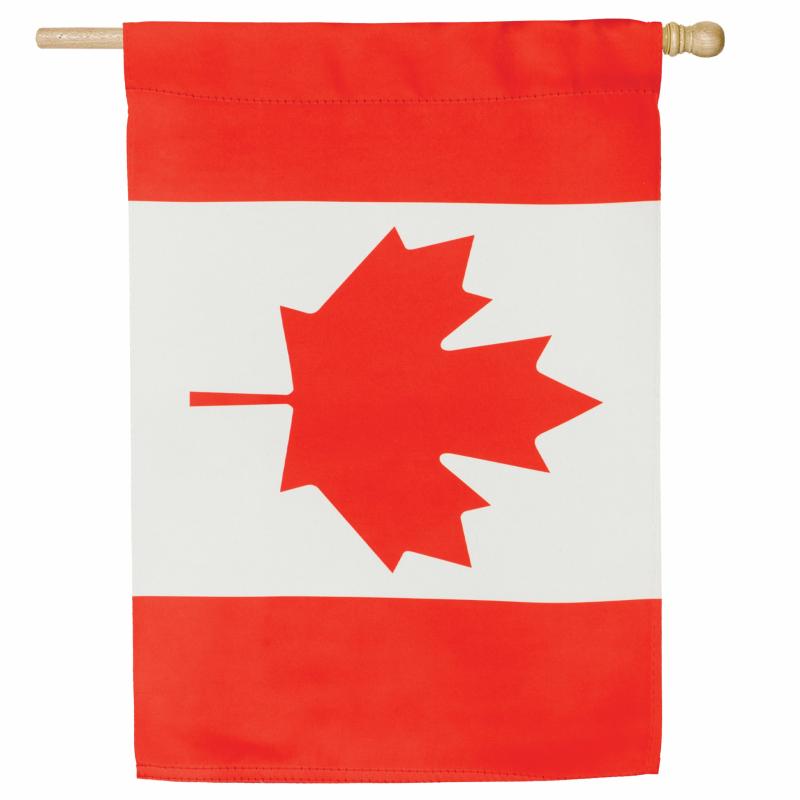 Celebration & Occasion Flags |   Canada Applique House Flag, 0.1"W x 44"H x 28"D Celebration & Occasion Flags Celebration & Occasion Flags