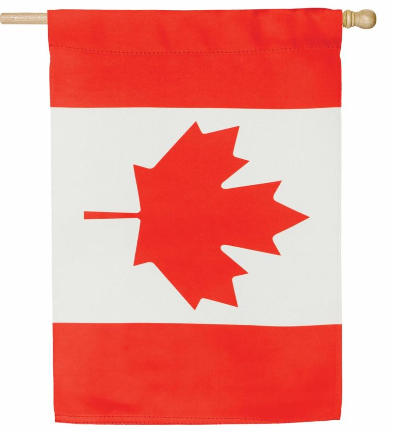 Celebration & Occasion Flags |   Canada Suede House Flag, 0.02"W x 44"H x 28"D Celebration & Occasion Flags Celebration & Occasion Flags