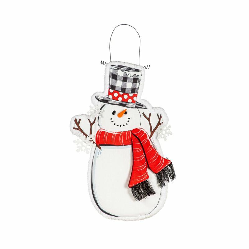 Door Decor & Wreaths |   Estate Door Décor Snowman, 1"W x 27"H x 17"D Door Decor & Wreaths Door Decor & Wreaths