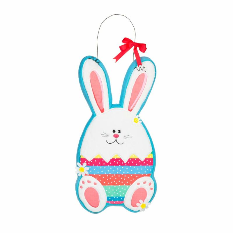 Door Decor & Wreaths |   Easter Egg Bunny Estate Door Décor, 1"W x 27"H x 17"D Door Decor & Wreaths Door Decor & Wreaths