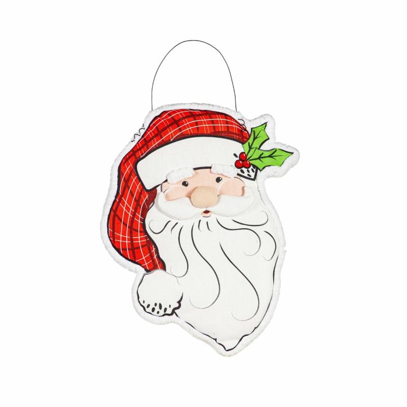 Door Decor & Wreaths |   Estate Door Décor Santa Claus, 1.5"W x 27"H x 23"D Door Decor & Wreaths Door Decor & Wreaths