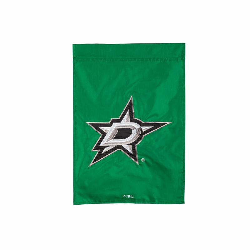 Garden Flags |   Dallas Stars Applique Garden Flag, 18"W x 0.1"H x 12.5"D Garden Flags Garden Flags