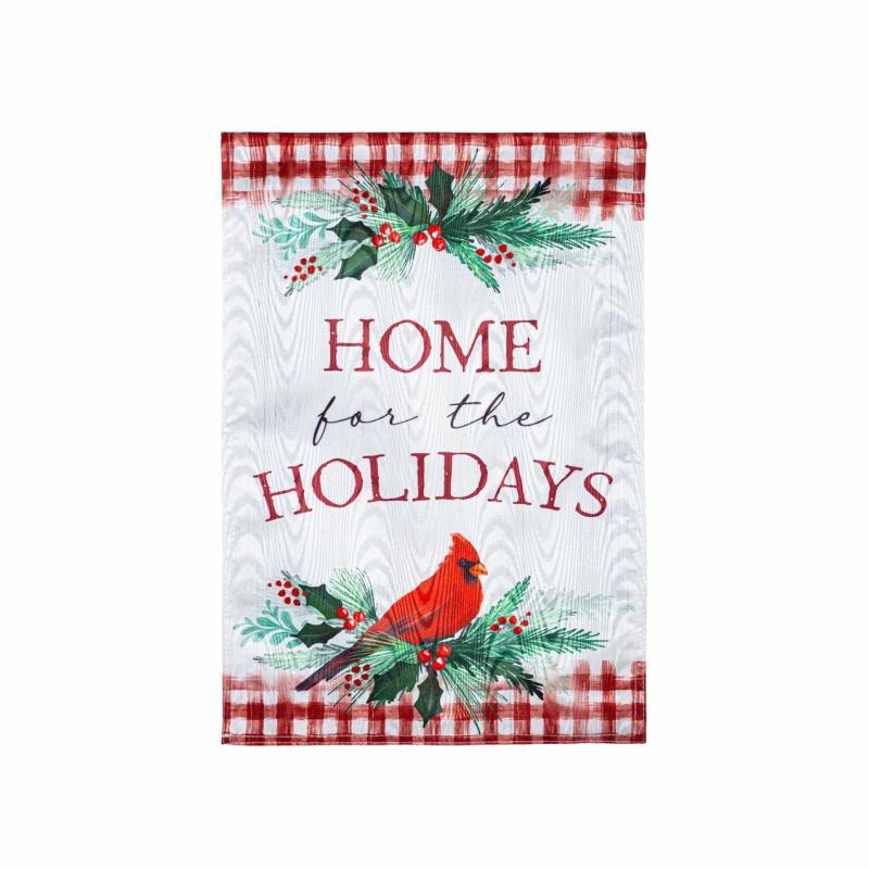 Garden Flags |   Holiday Cardinal Moire Garden Flag, 0.2"W x 18"H x 12.5"D Garden Flags Garden Flags