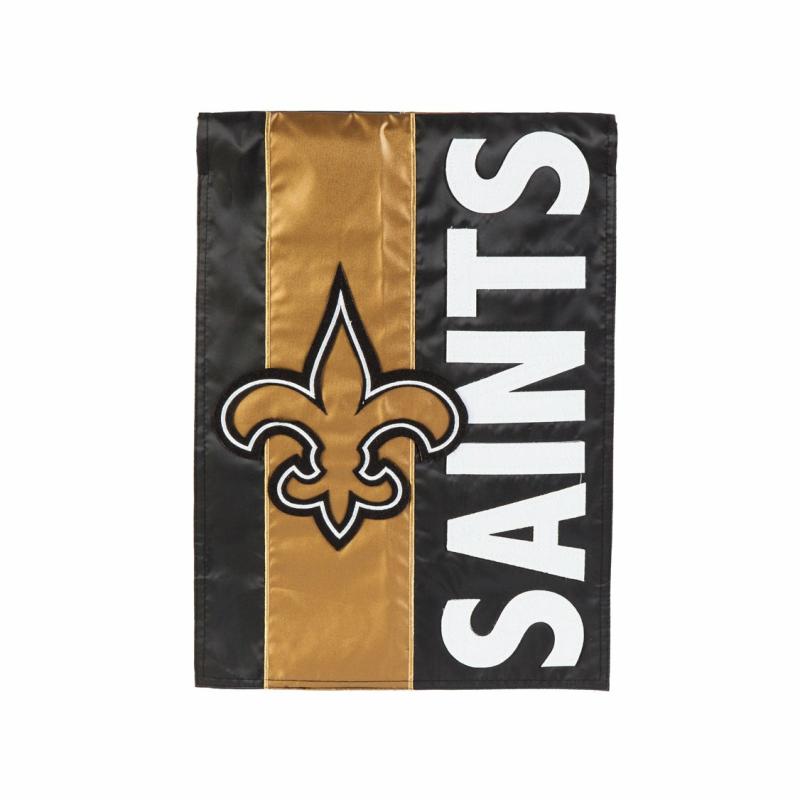 Garden Flags |   New Orleans Saints Embellished Garden Flag, 18"W x 0.2"H x 12.5"D Garden Flags Garden Flags