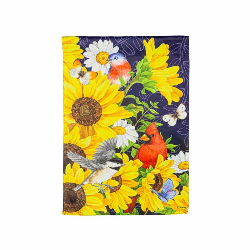 Garden Flags |   Sunflower Glory Garden Suede Flag, 0.02"W x 18"H x 12.5"D Garden Flags Garden Flags