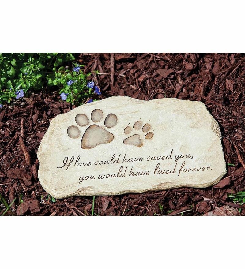 Garden & Memorial Stones |   Pet Devotion Garden Stone, 7.48"W x 0.39"H x 11.42"D Garden & Memorial Stones Garden & Memorial Stones