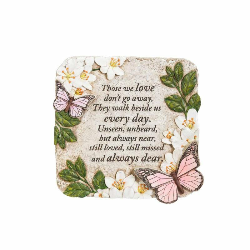 Garden & Memorial Stones |   Those We Love Butterflies Garden Stone, 1"W x 11"H x 11"D Garden & Memorial Stones Garden & Memorial Stones