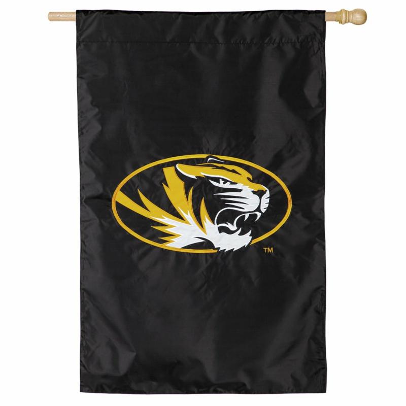 House Flags |   University Of Missouri Applique House Flag, 44"W x 0.1"H x 28"D House & Garden Flags House Flags