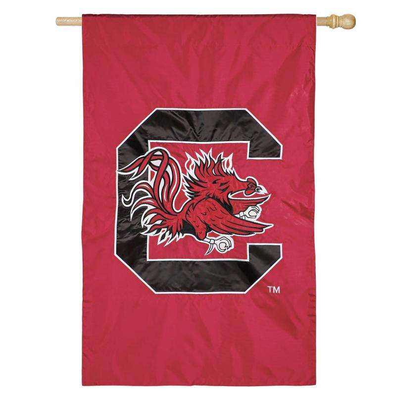 House Flags |   University Of South Carolina Applique House Flag, 44"W x 0.1"H x 28"D House & Garden Flags House Flags