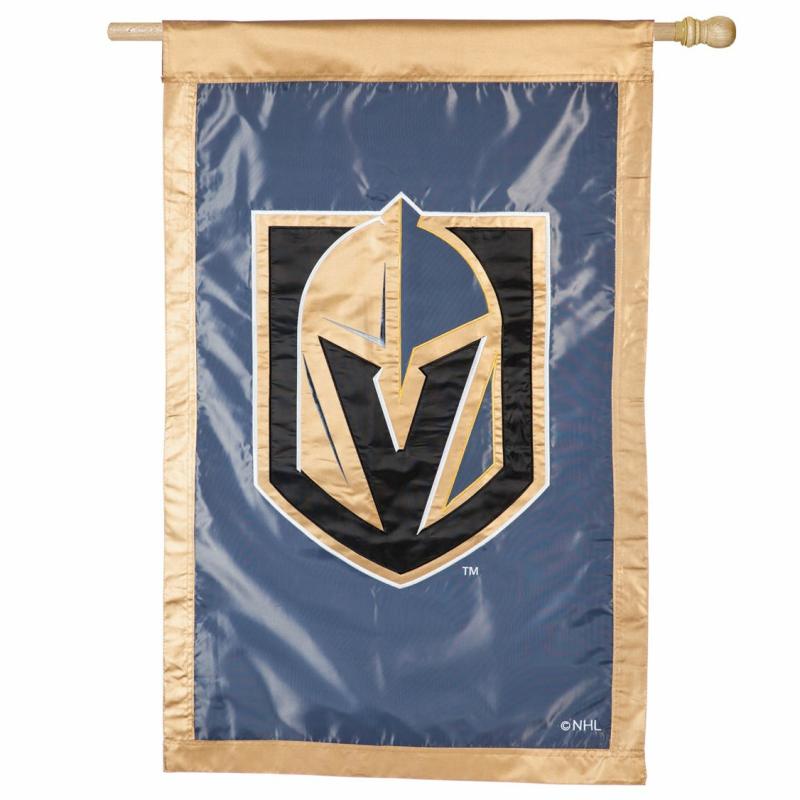 House Flags |   Vegas Golden Knights Applique House Flag, 0.1"W x 29"H x 44"D House & Garden Flags House Flags