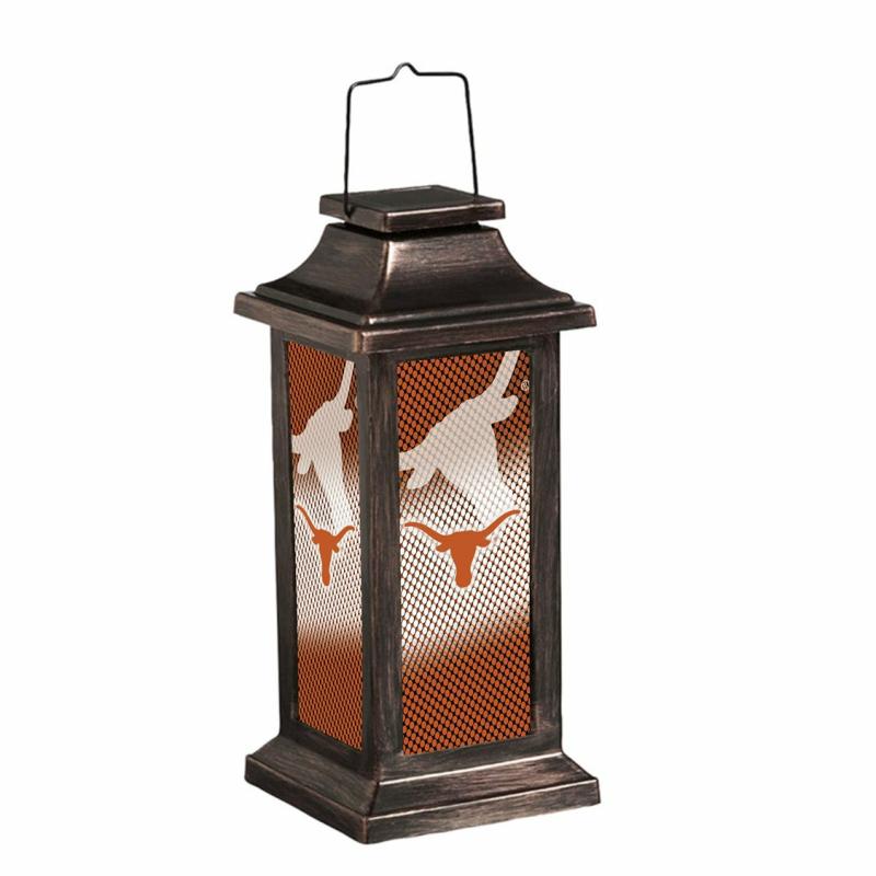 Lanterns & Outdoor Lights |   University Of Texas Solar Garden Lantern, 10"W x 4.38"H x 4.38"D Lanterns & Outdoor Lights Lanterns & Outdoor Lights