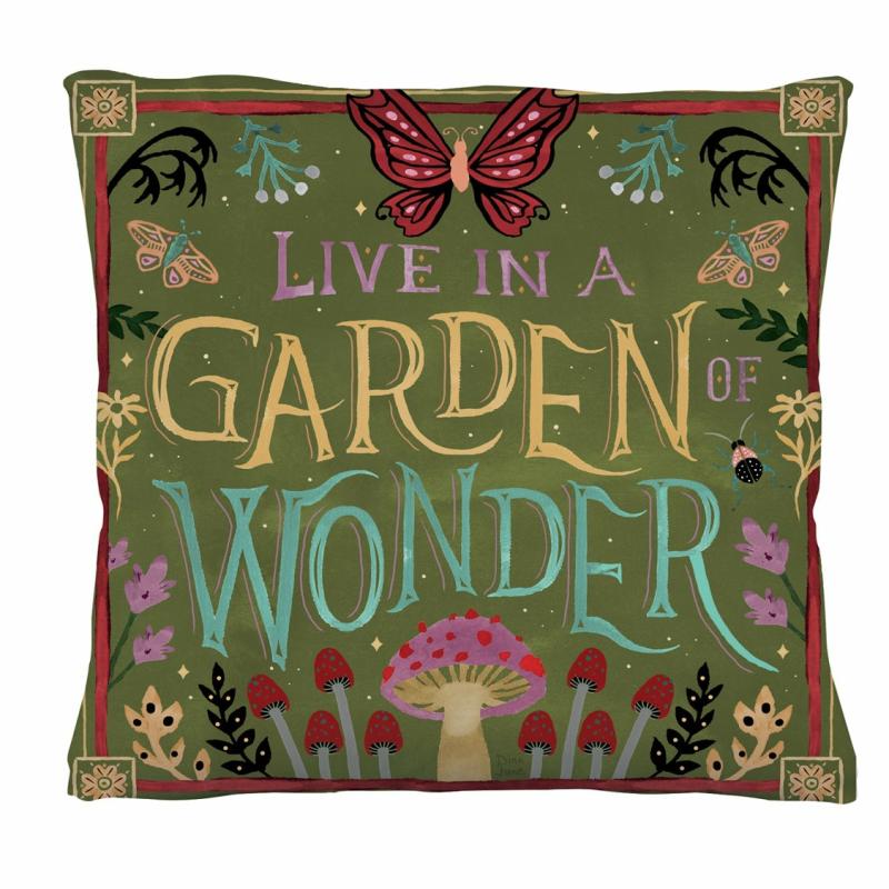 Rugs & Pillows |   Garden Of Wonder 18" Interchangeable Pillow Cover, 0.25"W x 18"H x 18"D Home Decor Rugs & Pillows