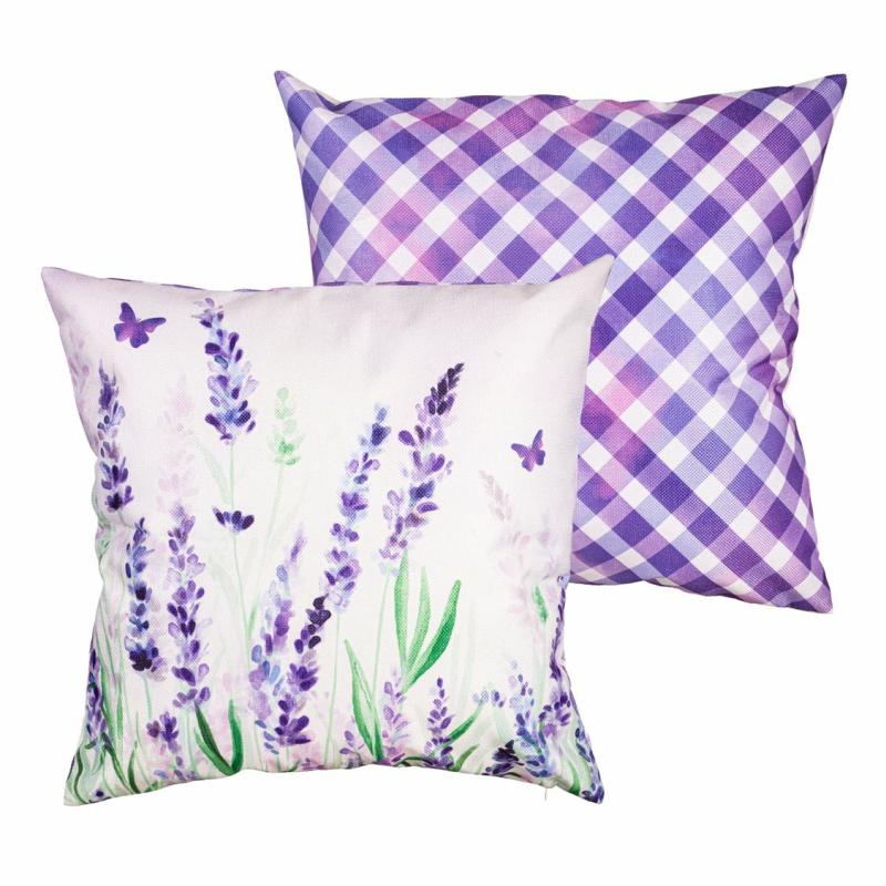 Rugs & Pillows |   Lavender Fields 18" Interchangeable Pillow Cover, 0.25"W x 18"H x 18"D Home Decor Rugs & Pillows