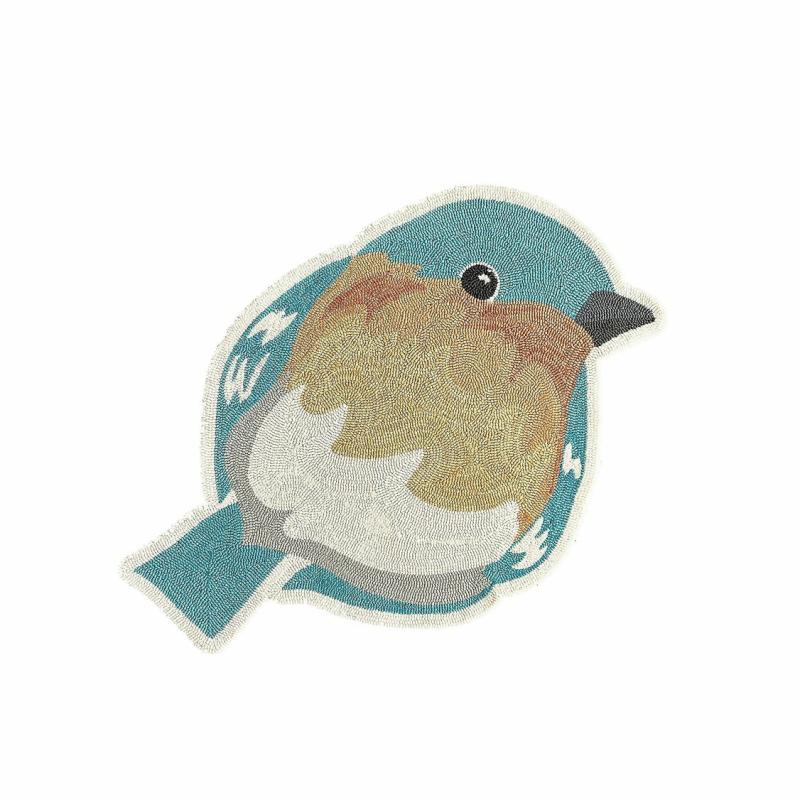 Rugs & Pillows |   Shaped Rug, Blue Bird, 27"W x 0.25"H x 37"D Home Decor Rugs & Pillows