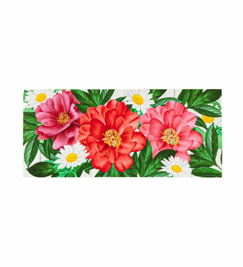 Sassafras Doormats |   Blooming Sassafras Switch Mat, 22"W x 10"H x 0.25"D Door Mats Sassafras Doormats