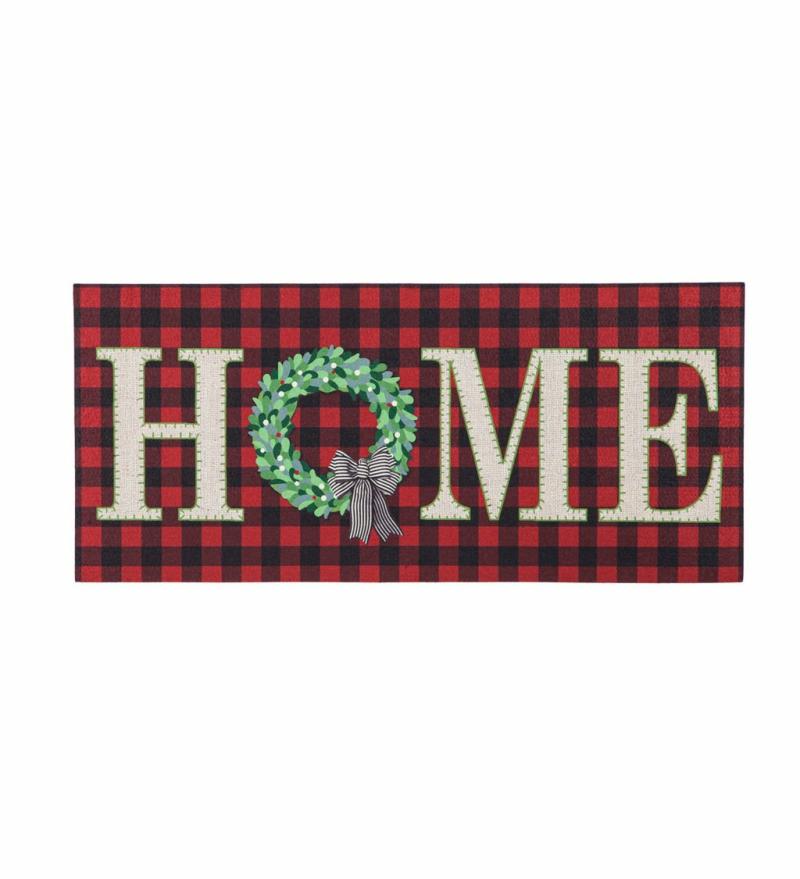 Sassafras Doormats |   Buffalo Check Home Sassafras Switch Mat, 22"W x 10"H x 0.25"D Door Mats Sassafras Doormats