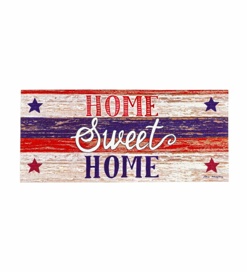 Sassafras Doormats |   Farmhouse Home Sweet Home Sassafras Switch Mat, 0.25"W x 10"H x 22"D Door Mats Sassafras Doormats