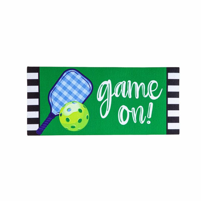 Sassafras Doormats |   Game On Sassafras Switch Mat, 22"W x 10"H x 0.2"D Door Mats Sassafras Doormats