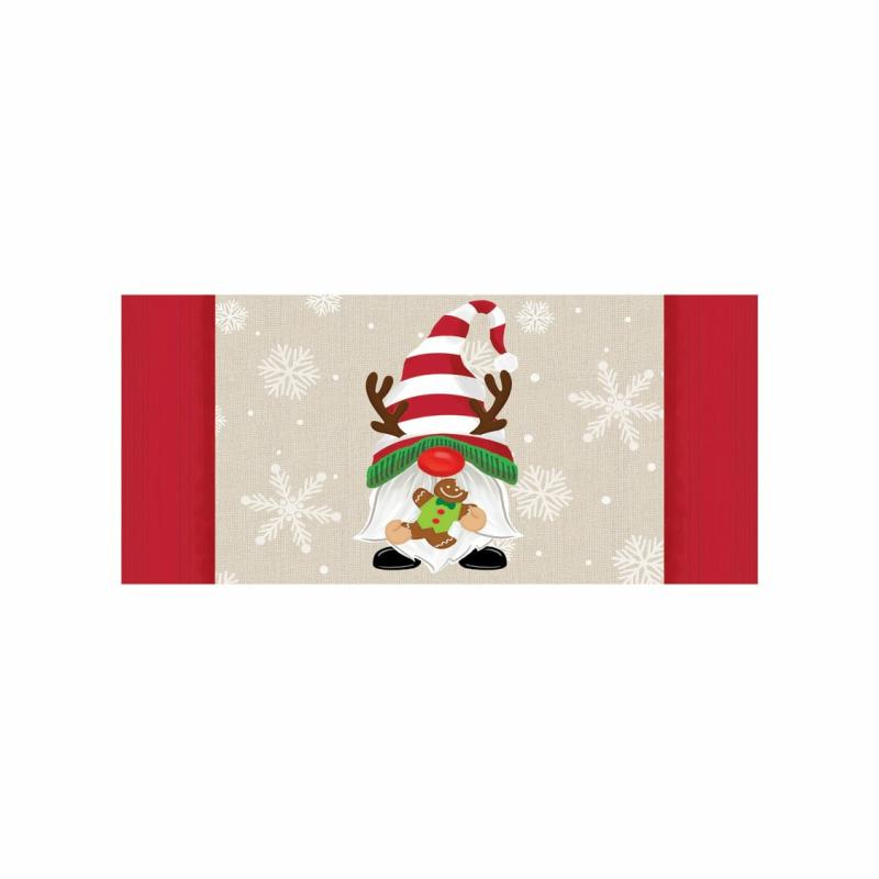 Sassafras Doormats |   Holiday Gnome Sassafras Mat, 22"W x 10"H x 0.25"D Door Mats Sassafras Doormats