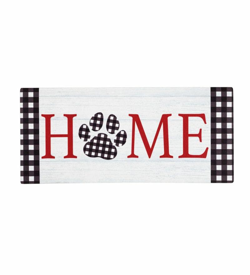 Sassafras Doormats |   Home Pawprint Sassafras Switch Mat, 0.2"W x 10"H x 22"D Door Mats Sassafras Doormats