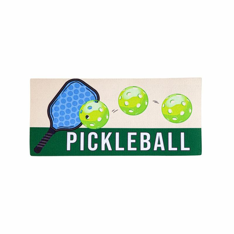 Sassafras Doormats |   Pickleball Sassafras Switch Mat, 22"W x 10"H x 0.25"D Door Mats Sassafras Doormats