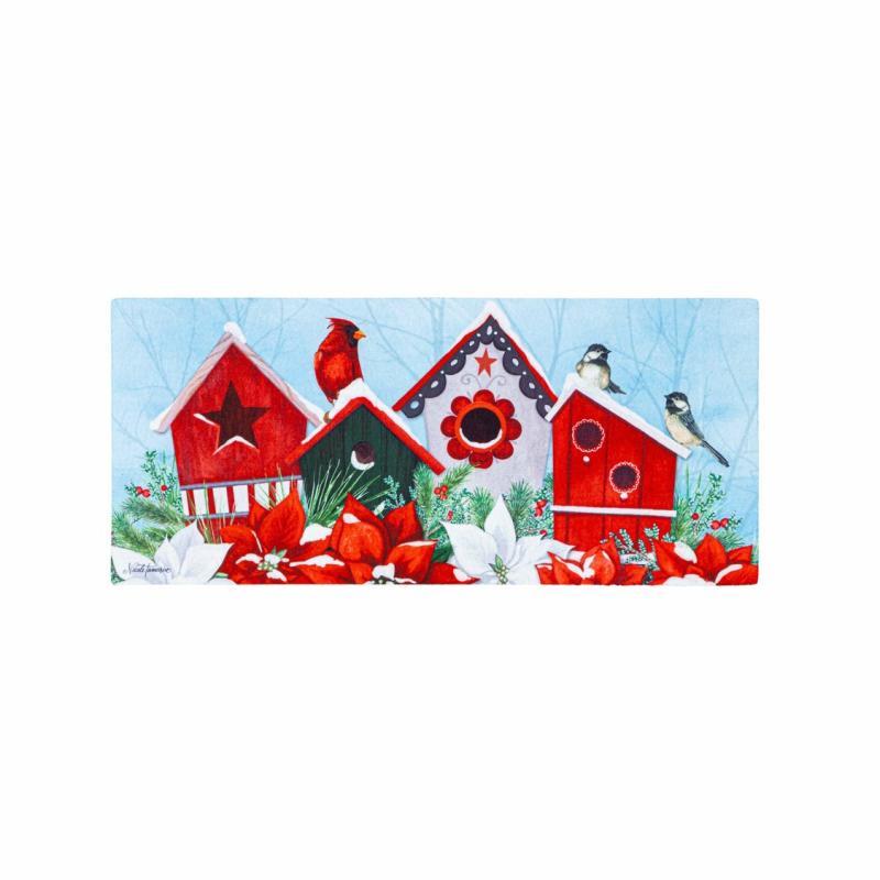 Sassafras Doormats |   Snow Bird Houses Sassafras Switch Mat, 22"W x 10"H x 0.2"D Door Mats Sassafras Doormats