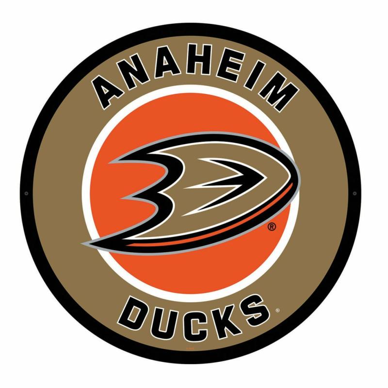 Wall Art |   Anaheim Ducks Led Round Wall Décor, 23"W x 0.38"H x 23"D Home Decor Wall Art