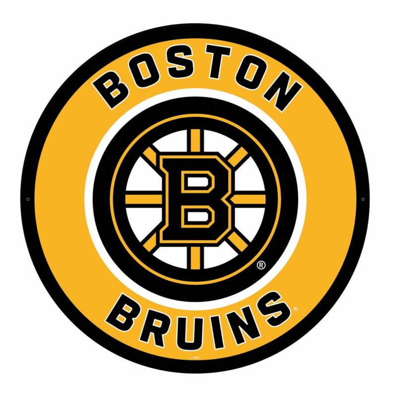 Wall Art |   Boston Bruins Led Round Wall Décor, 23"W x 0.38"H x 23"D Home Decor Wall Art