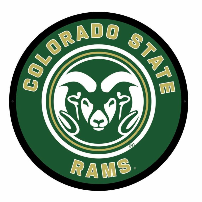 Wall Art |   Colorado State University Led Round Wall Décor, 23"W x 0.38"H x 23"D Home Decor Wall Art