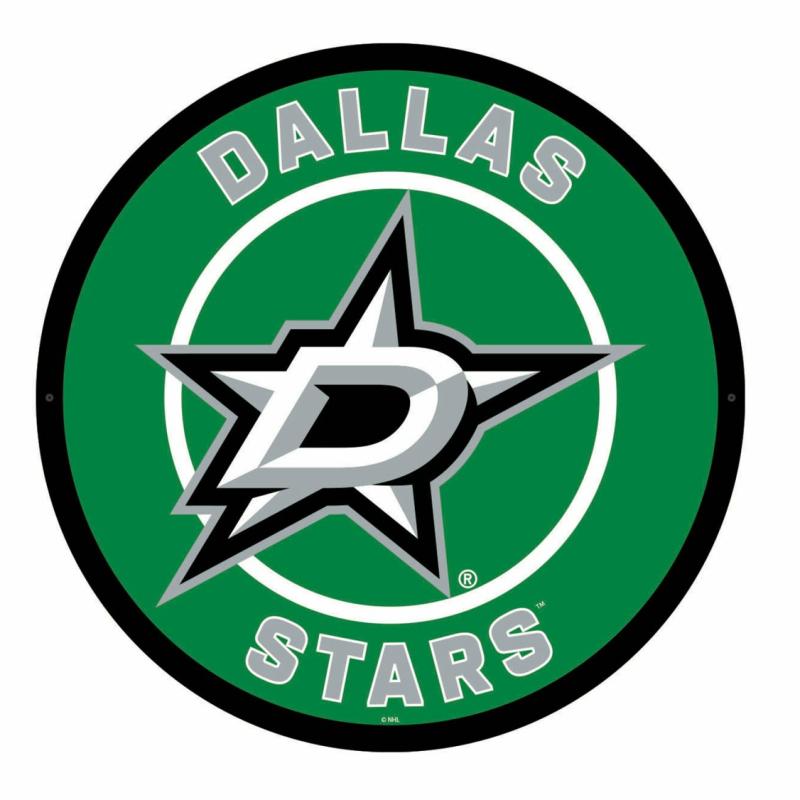 Wall Art |   Dallas Stars Led Round Wall Décor, 23"W x 0.38"H x 23"D Home Decor Wall Art