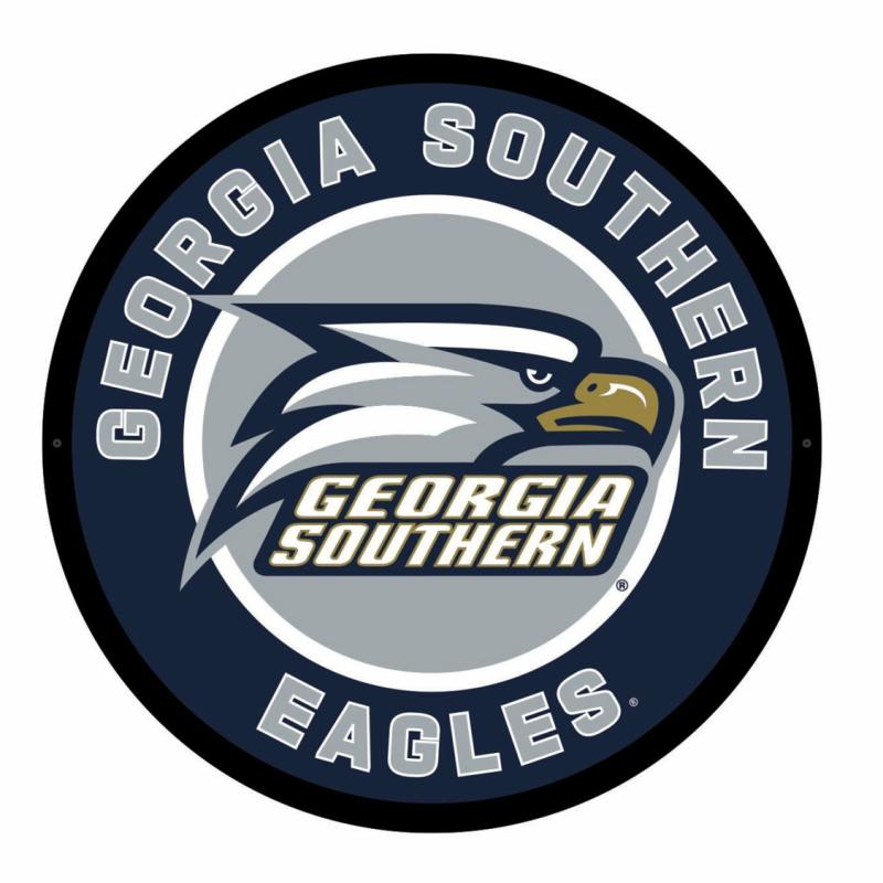 Wall Art |   Georgia Southern University Led Round Wall Décor, 23"W x 0.38"H x 23"D Home Decor Wall Art