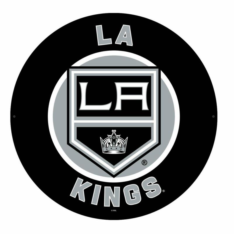 Wall Art |   Los Angeles Kings Led Round Wall Décor, 23"W x 0.38"H x 23"D Home Decor Wall Art