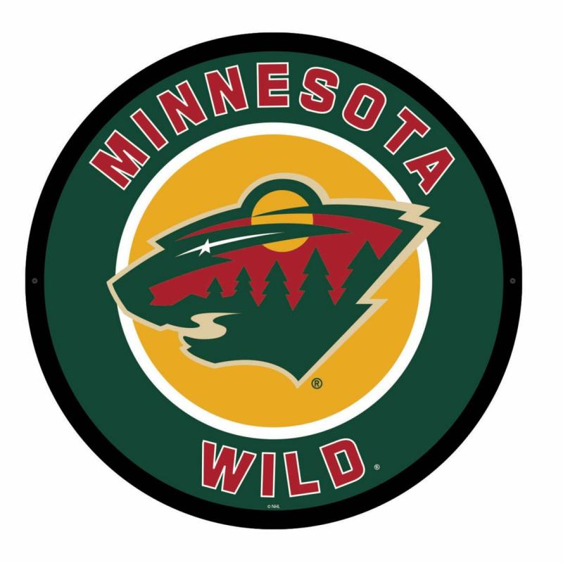 Wall Art |   Minnesota Wild Led Round Wall Décor, 23"W x 0.38"H x 23"D Home Decor Wall Art