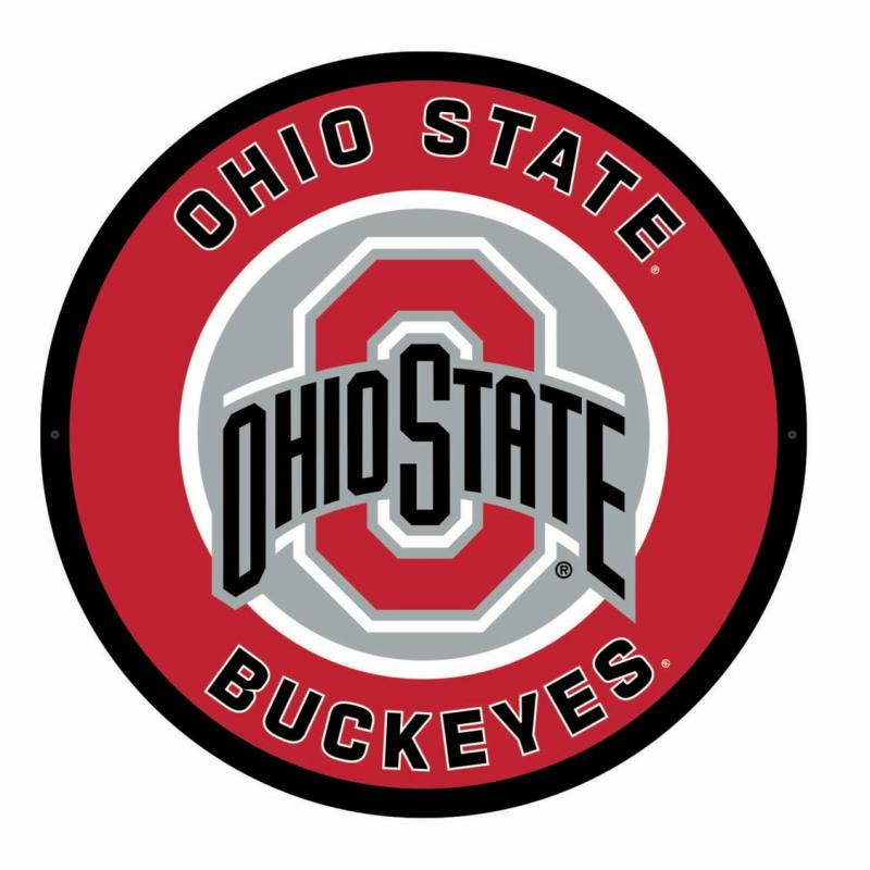 Wall Art |   Ohio State University Led Round Wall Décor, 23"W x 0.38"H x 23"D Home Decor Wall Art