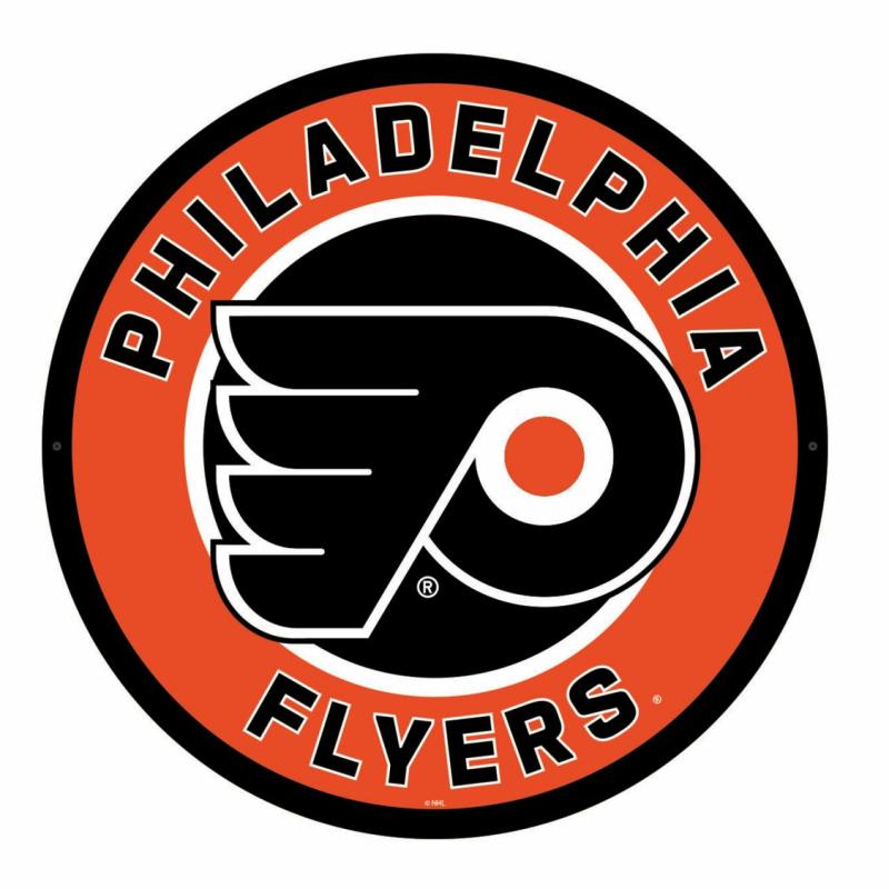 Wall Art |   Philadelphia Flyers Led Round Wall Décor, 23"W x 0.38"H x 23"D Home Decor Wall Art