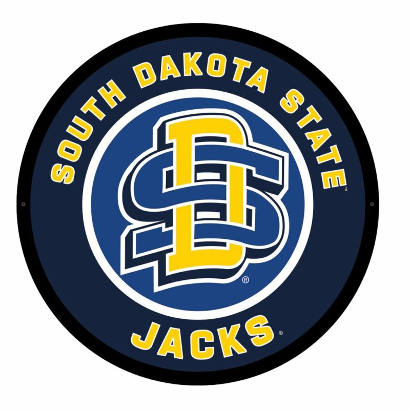 Wall Art |   South Dakota State University Led Round Wall Decor, 23"W x 0.38"H x 23"D Home Decor Wall Art