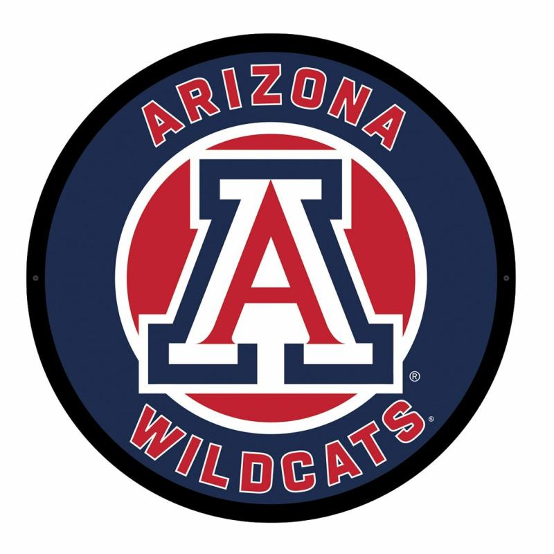 Wall Art |   University Of Arizona Led Round Wall Décor, 23"W x 0.38"H x 23"D Home Decor Wall Art