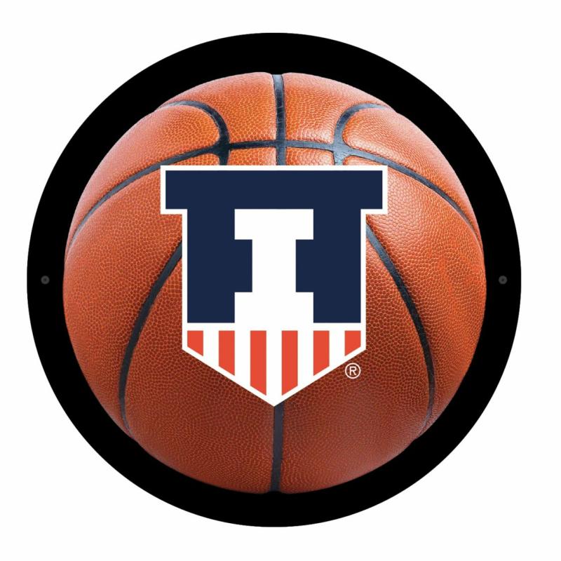 Wall Art |   University Of Illinois Basketball Led Medium Round Wall Décor, 15"W x 0.38"H x 15"D Home Decor Wall Art