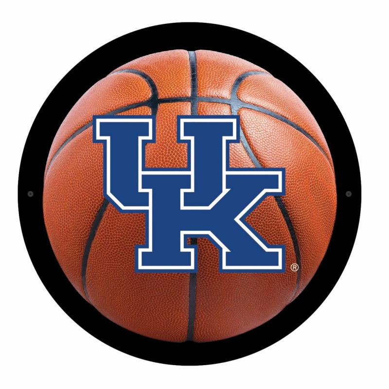 Wall Art |   University Of Kentucky Basketball Led Medium Round Wall Décor, 15"W x 0.38"H x 15"D Home Decor Wall Art