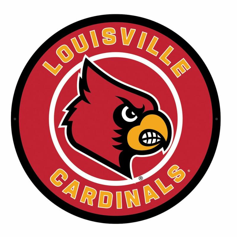 Wall Art |   University Of Louisville Led Round Wall Décor, 23"W x 0.38"H x 23"D Home Decor Wall Art