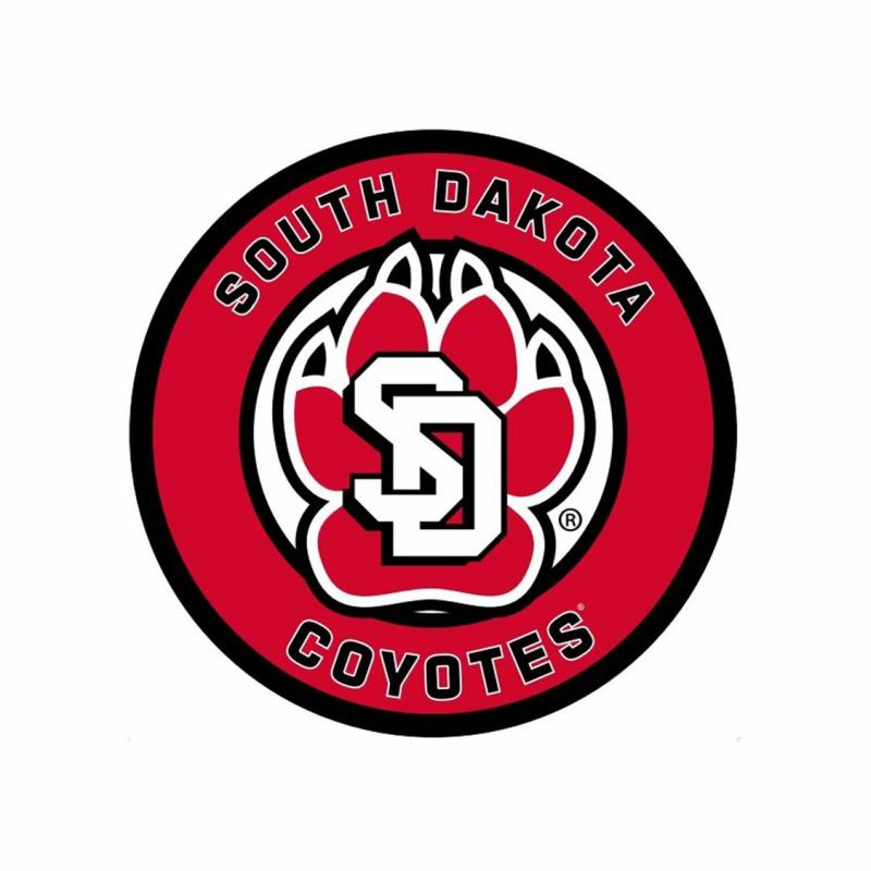 Wall Art |   University Of South Dakota College Football Led Round Wall Décor, 23"W x 0.38"H x 23"D Home Decor Wall Art