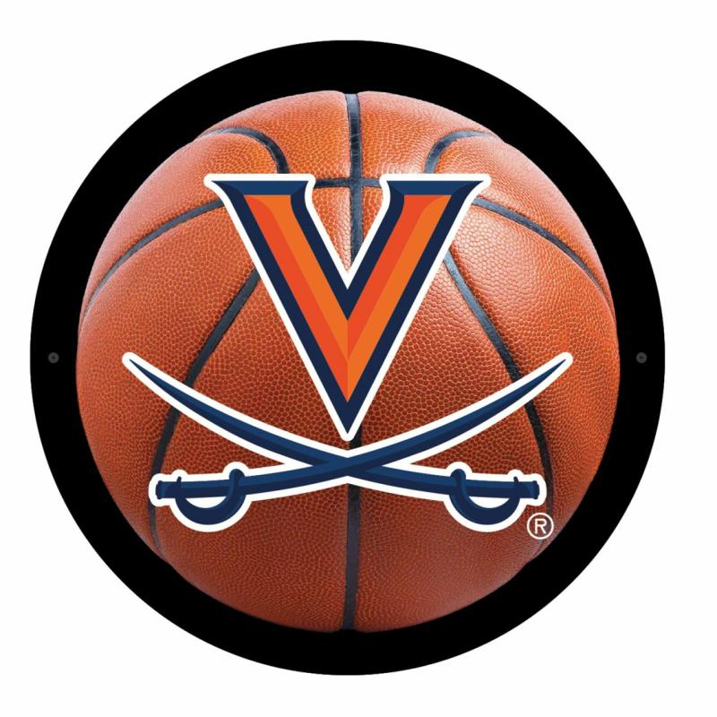 Wall Art |   University Of Virginia Basketball Led Medium Round Wall Décor, 15"W x 0.38"H x 15"D Home Decor Wall Art