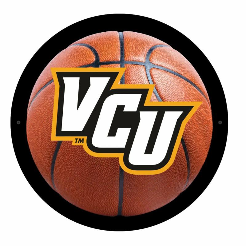 Wall Art |   Virginia Commonwealth University Basketball Led Medium Round Wall Décor, 15"W x 0.38"H x 15"D Home Decor Wall Art