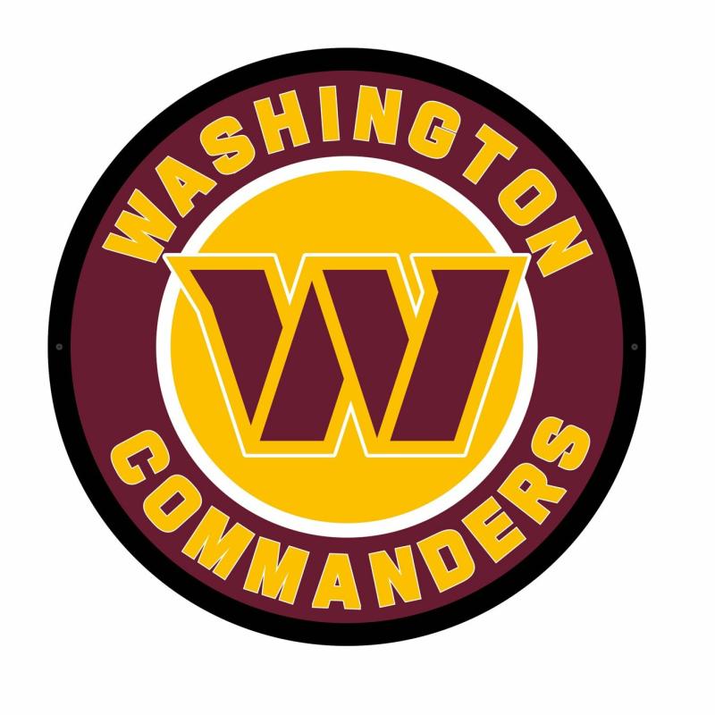 Wall Art |   Washington Commanders Led Round Wall Décor, 23"W x 0.38"H x 23"D Home Decor Wall Art