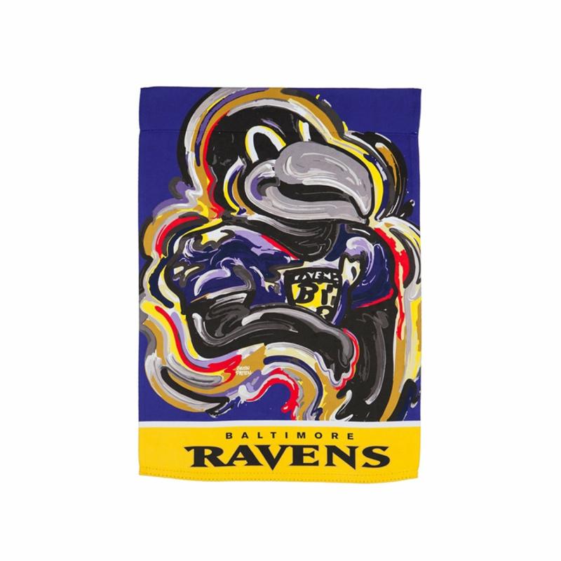 Garden Flags |   Baltimore Ravens Suede Justin Patten Garden Flag, 0.1"W x 18"H x 12.5"D Garden Flags Garden Flags