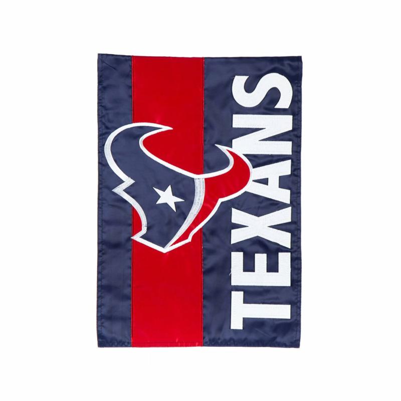 Garden Flags |   Houston Texans Embellished Garden Flag, 0.1"W x 18"H x 12.5"D Garden Flags Garden Flags