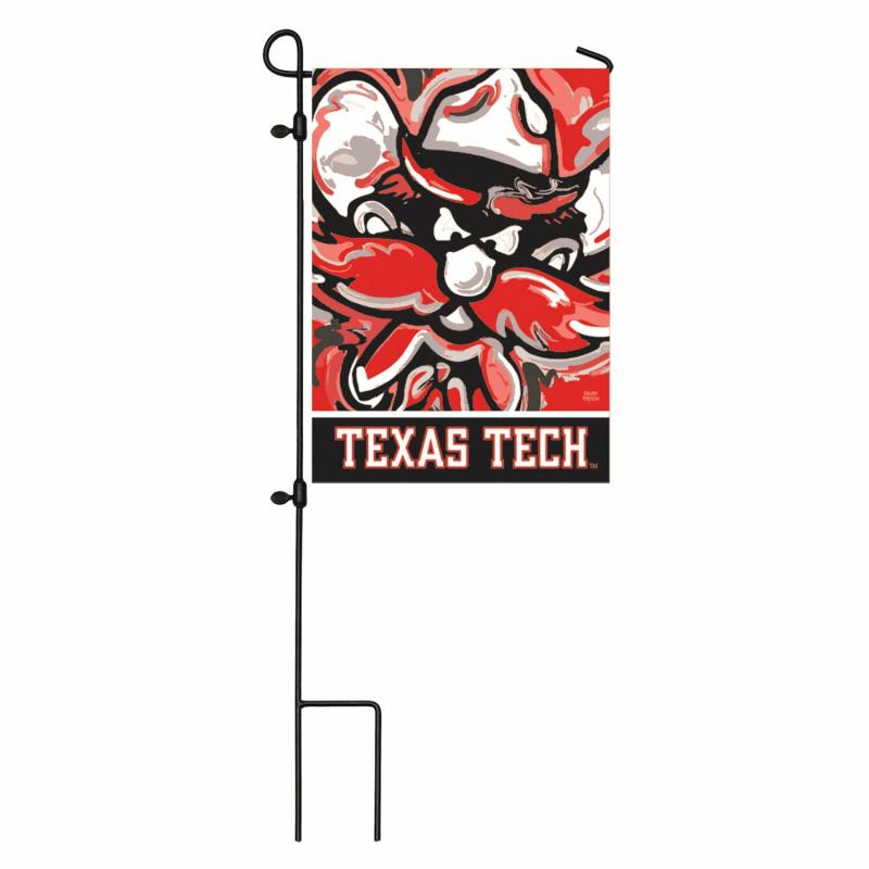 Garden Flags |   Texas Tech University, Suede Garden Flag Justin Patten, 0.1"W x 18"H x 12.5"D Garden Flags Garden Flags