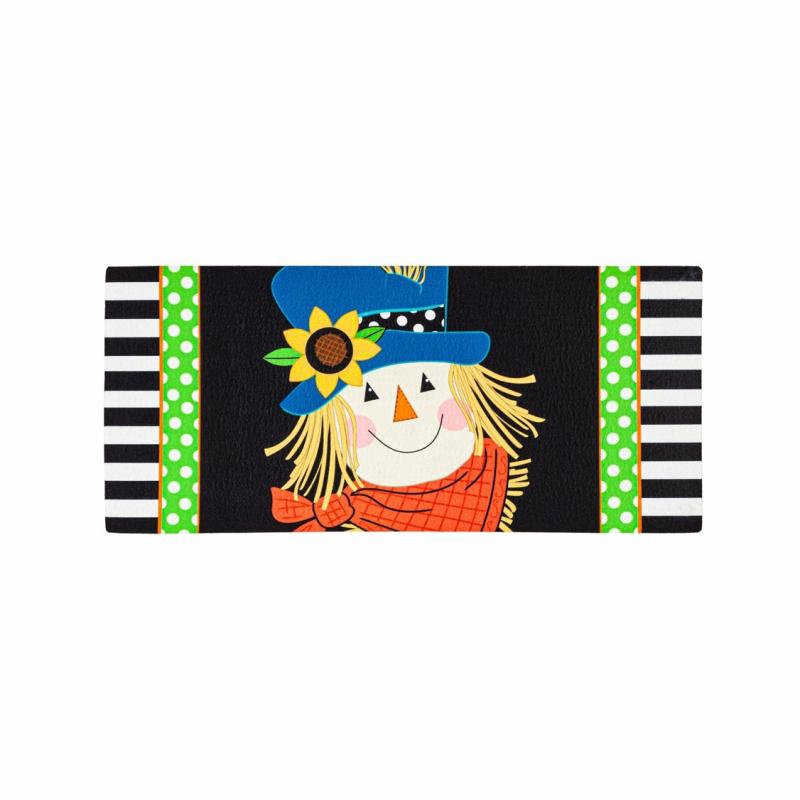 Sassafras Doormats |   Scarecrow Friend Sassafras Switch Mat, 0.2"W x 10"H x 22"D Door Mats Sassafras Doormats